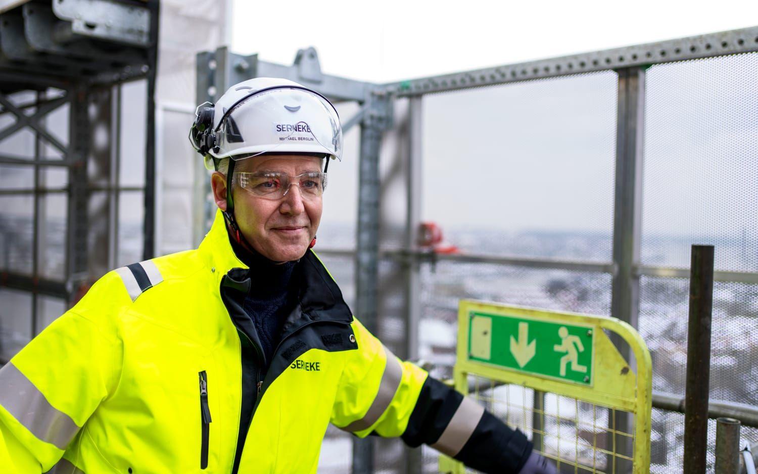 Sernekes vd Michael Berglin på toppen i slutet av december. 