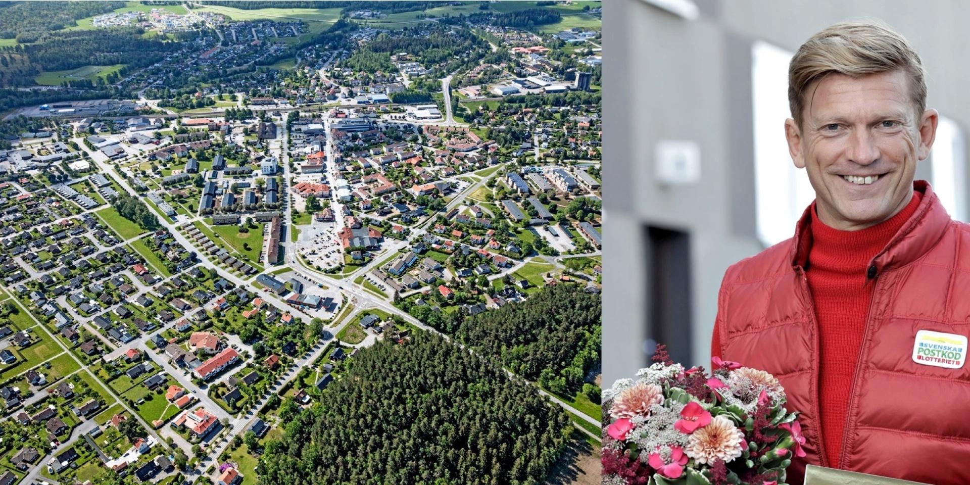 Jesper Blomqvist delade ut vinsterna i Vårgårda.