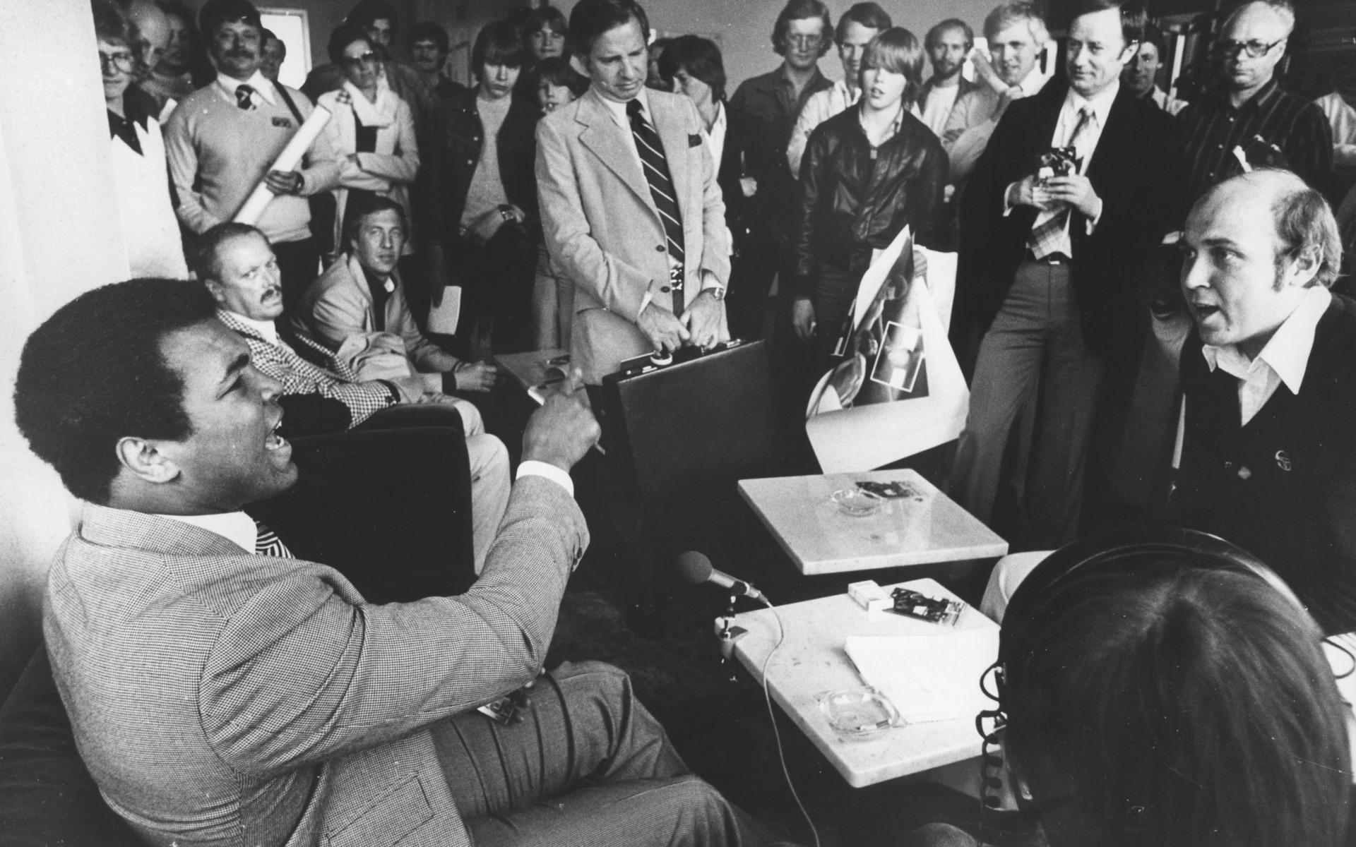 Med Muhammad Ali på Scandinavium 1979